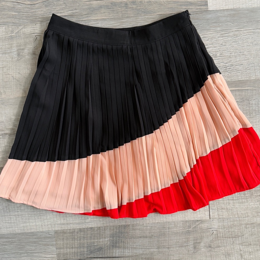Anthropologie Maeve Sian colorblock pleated skirt (size S) - Picture 4 of 15